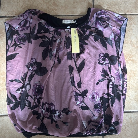 Floral Mesh Blouse Top - Picture 1 of 2